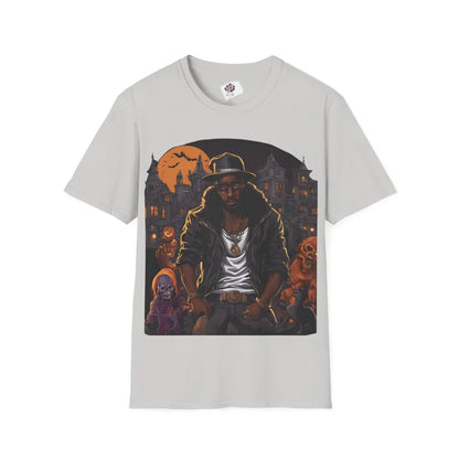 Hood Rich Urban Halloween T-Shirt Ice Grey / S