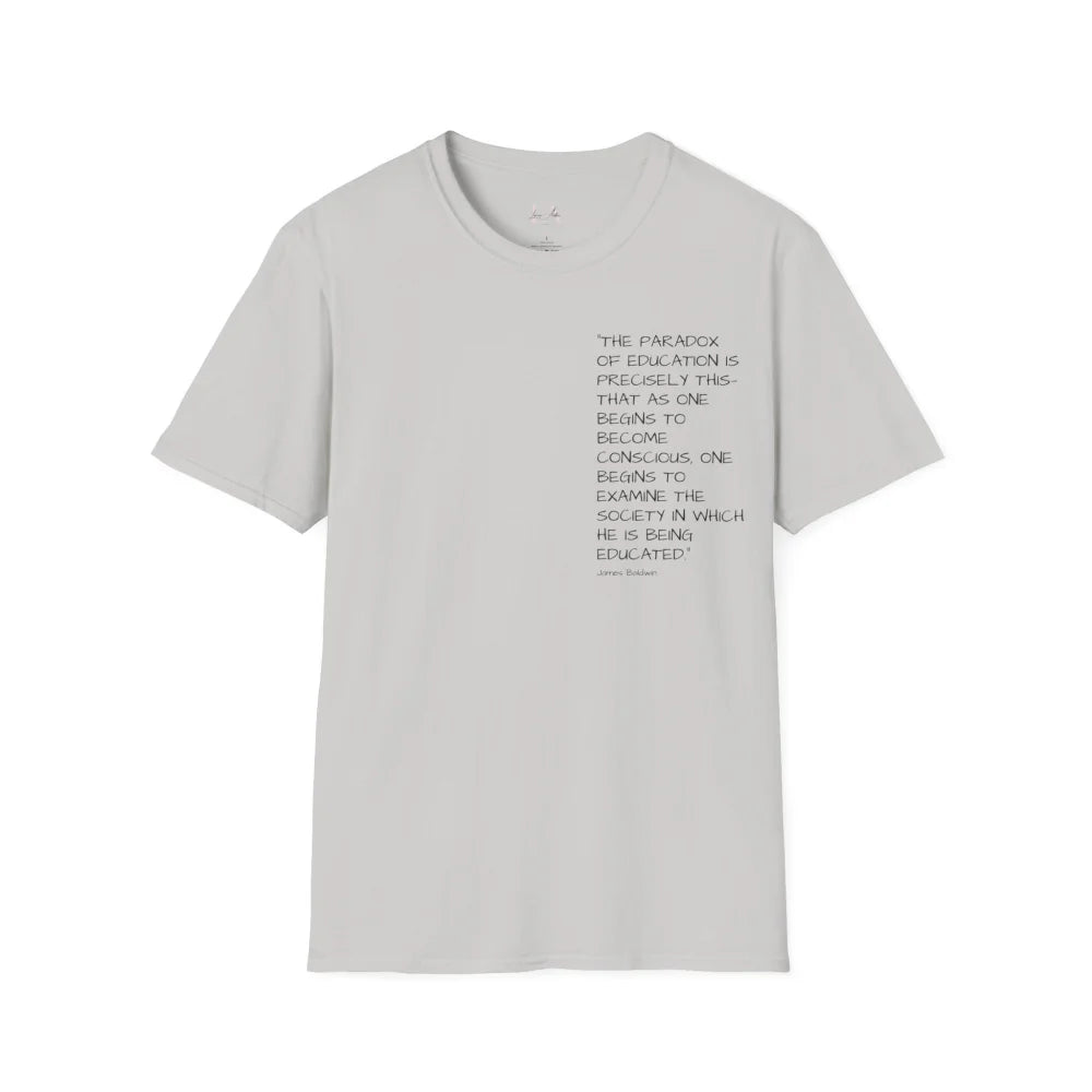 Knowledge and consciousness Unisex Softstyle T-Shirt Ice Grey / S T-Shirt