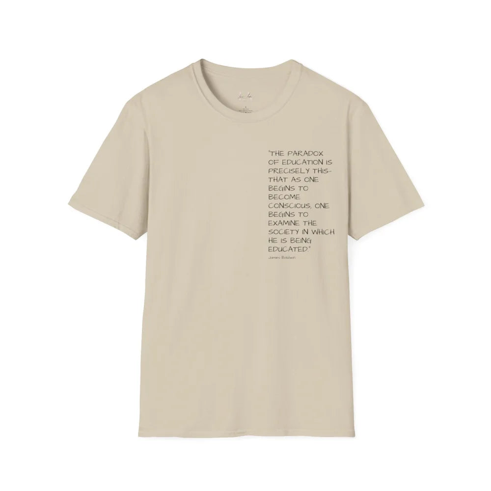 Knowledge and consciousness Unisex Softstyle T-Shirt Sand / S T-Shirt