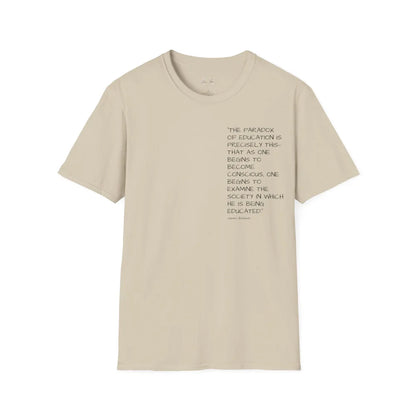 Knowledge and consciousness Unisex Softstyle T-Shirt Sand / S T-Shirt