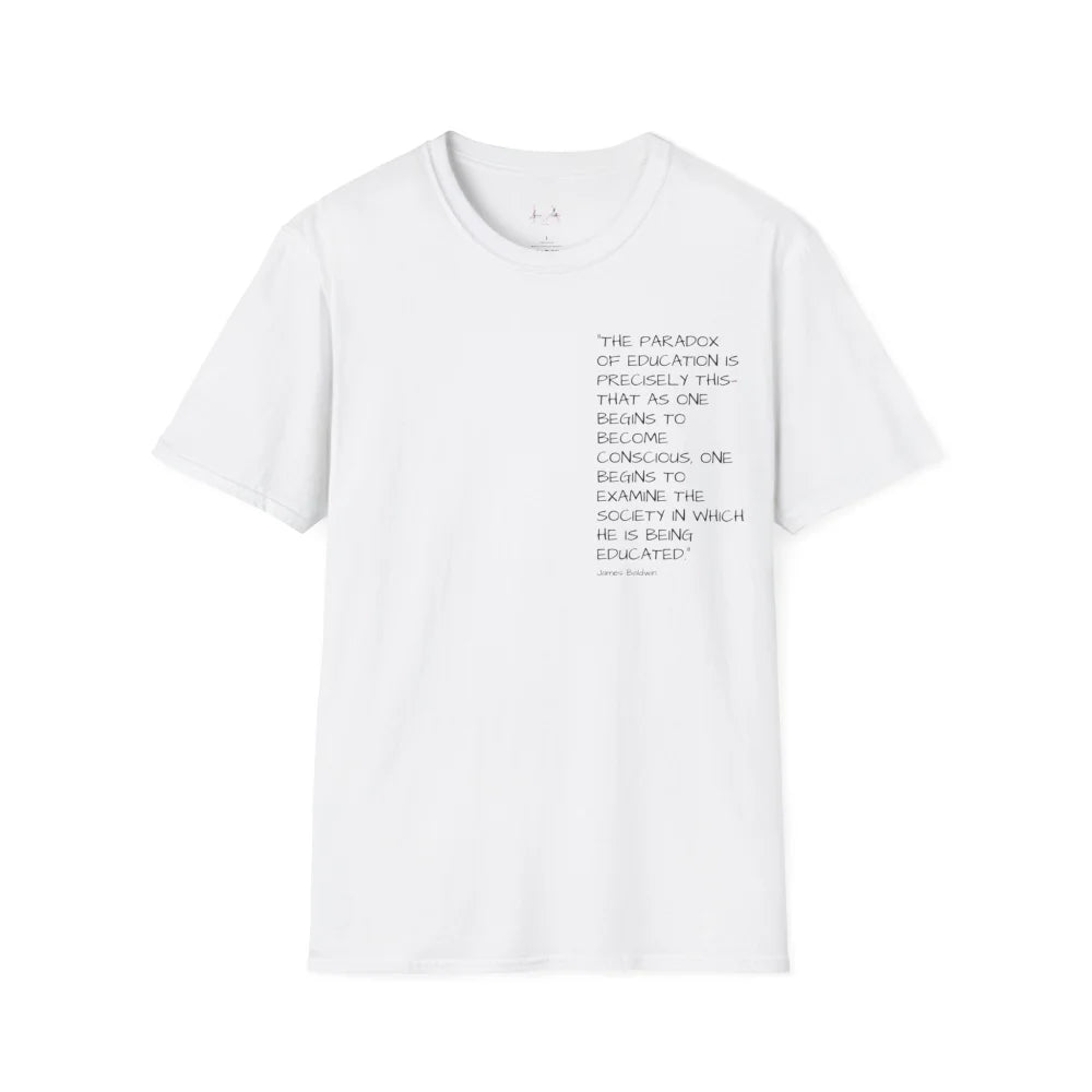 Knowledge and consciousness Unisex Softstyle T-Shirt White / S T-Shirt