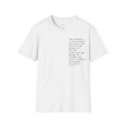 Knowledge and consciousness Unisex Softstyle T-Shirt White / S T-Shirt